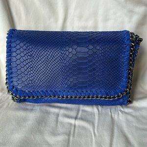 Cobalt Blue Leather Cros Styled Crossbody